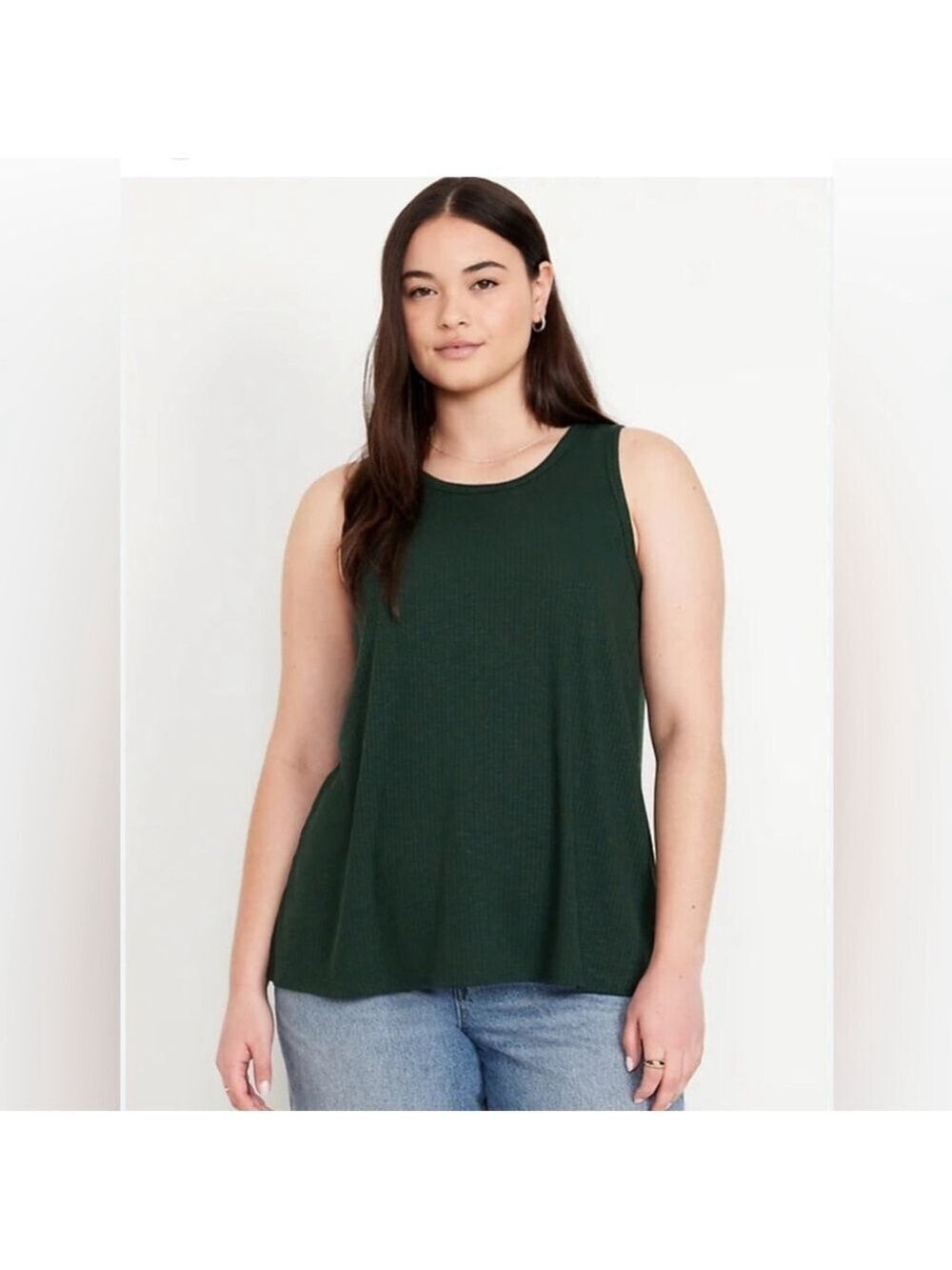 Old Navy luxe dark forrest green sleeveless top size 3X